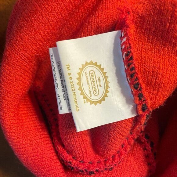 Nintendo Pixel Bowser Beanie Adult Size Super Mario Bros Winter Hat! - Picture 4 of 4